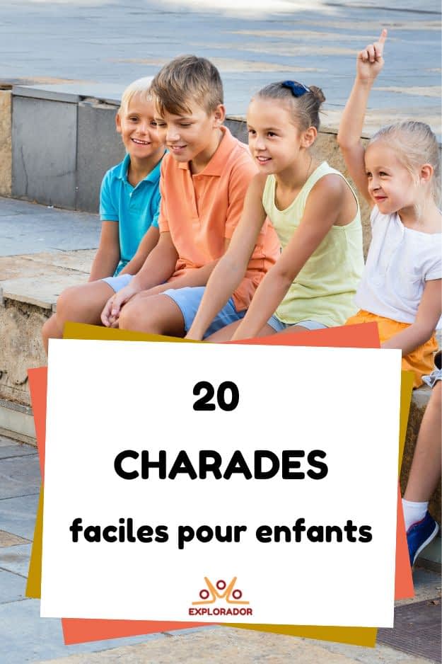 20 devinettes charades pour enfants