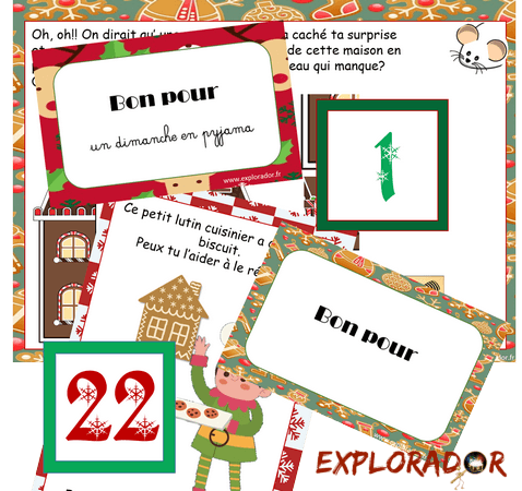 calendrier avent original activites imprimer