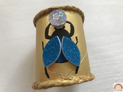 bracelet manchette de pharaon fait maison avec scarabée khepri