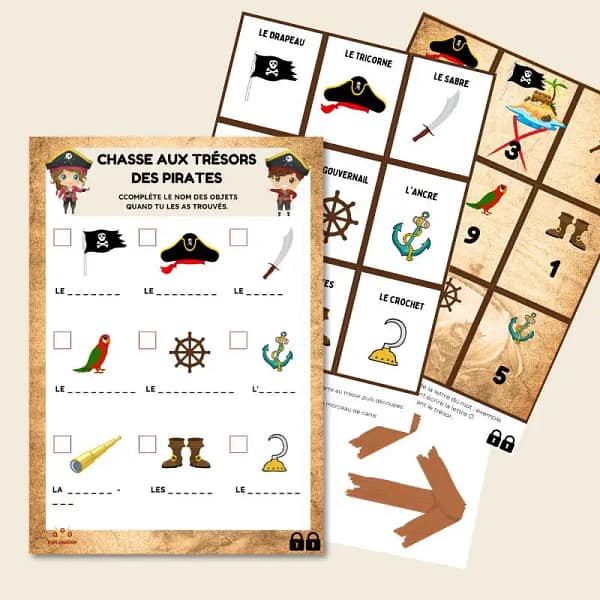chasse au tresor pirates maternelle
