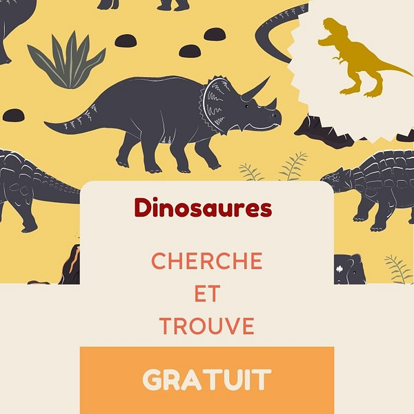 Carte d'anniversaire 4 ans pour garçon - Motif dinosaure - Carte d