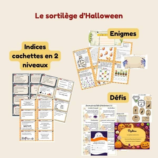 jeu sortilege halloween à imprimer